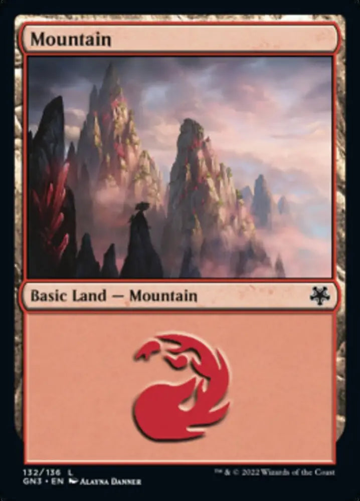 Mountain (132) [Game Night: Free-for-All] - MTG Single