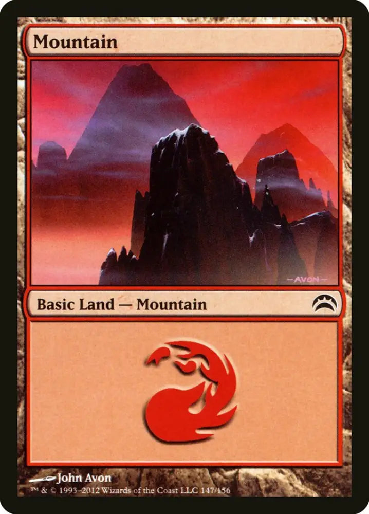 Mountain (147) [Planechase 2012] - MTG Single