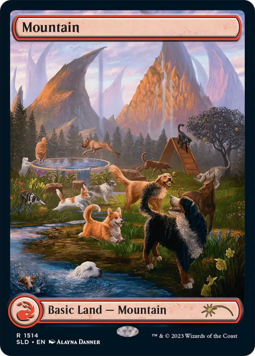 Mountain (1514) [Secret Lair Commander Deck: Raining Cats and Dogs] - MTG Single