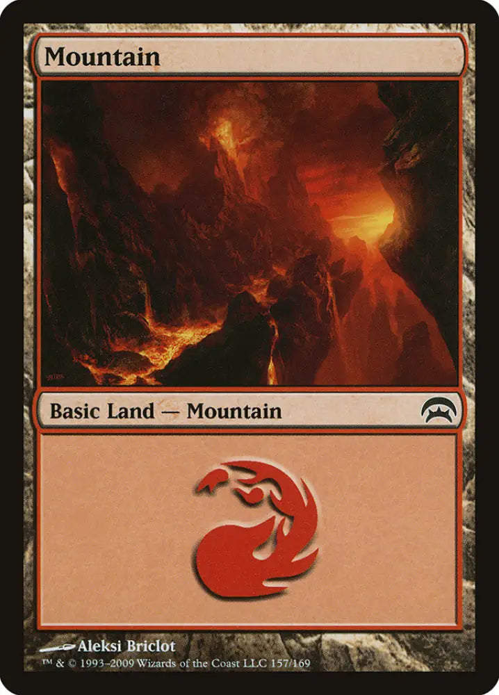 Mountain (157) [Planechase] - MTG Single