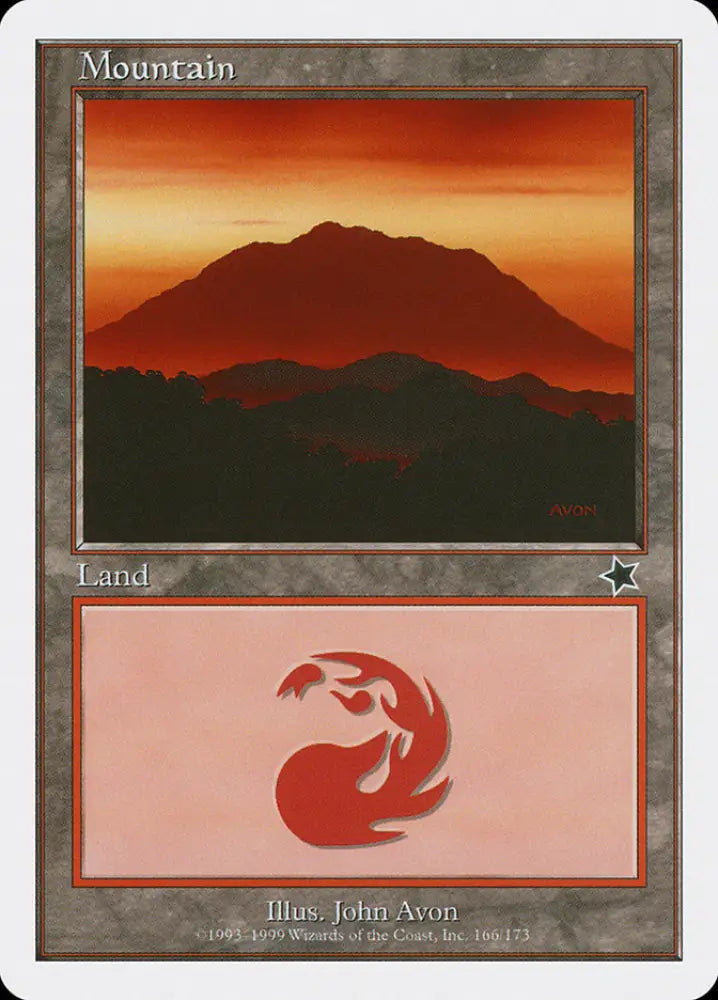 Mountain (166) [Starter 1999] - MTG Single