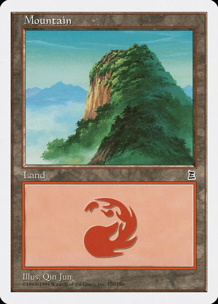 Mountain (176) [Portal Three Kingdoms] - MTG Single