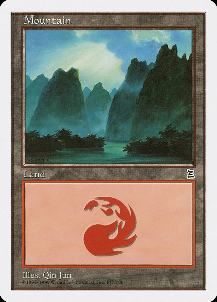 Mountain (177) [Portal Three Kingdoms] - MTG Single