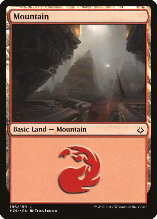 Mountain (196) [Hour of Devastation] - MTG Single