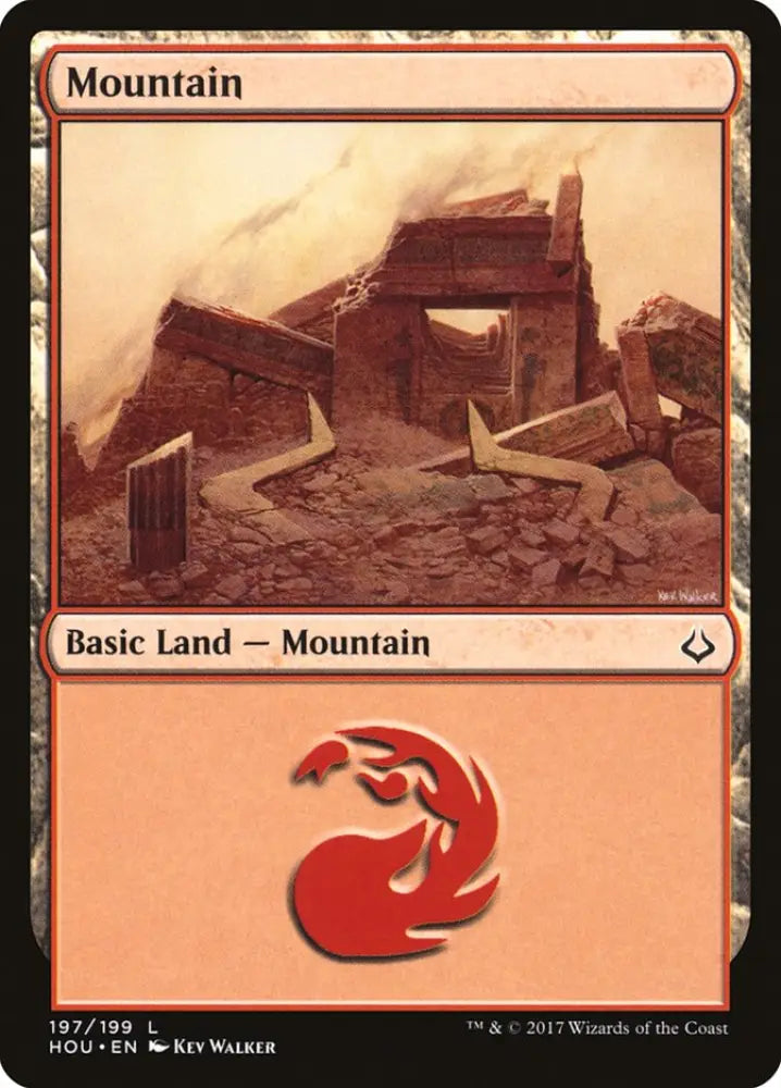 Mountain (197) [Hour of Devastation] - MTG Single