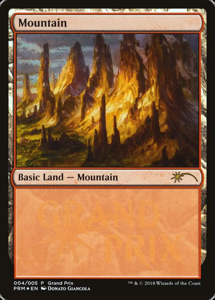 Mountain (2018d) [Grand Prix Promos] - MTG Single