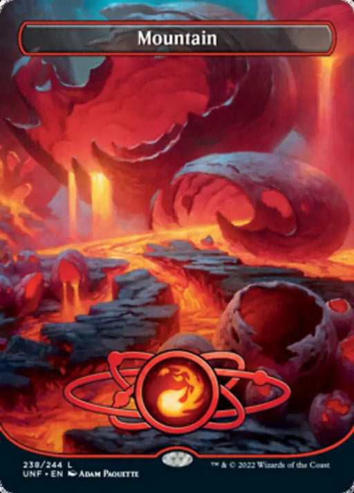 Mountain (238) (Planetary Space-ic Land) [Unfinity] - MTG Single