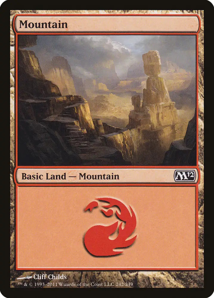 Mountain (242) [Magic 2012] - MTG Single