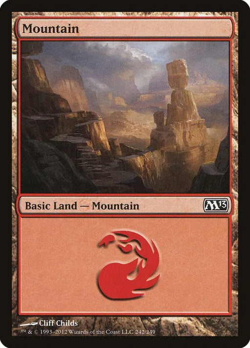 Mountain (242) [Magic 2013] - MTG Single