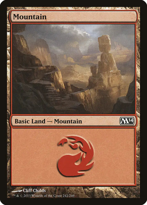 Mountain (242) [Magic 2014] - MTG Single