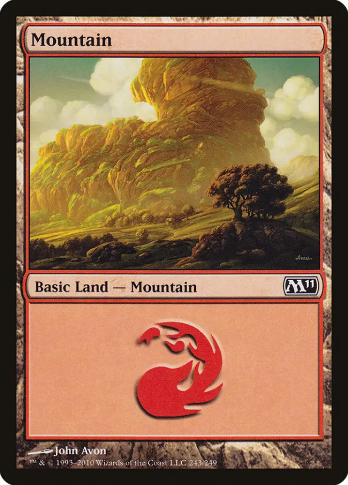 Mountain (243) [Magic 2011] - MTG Single