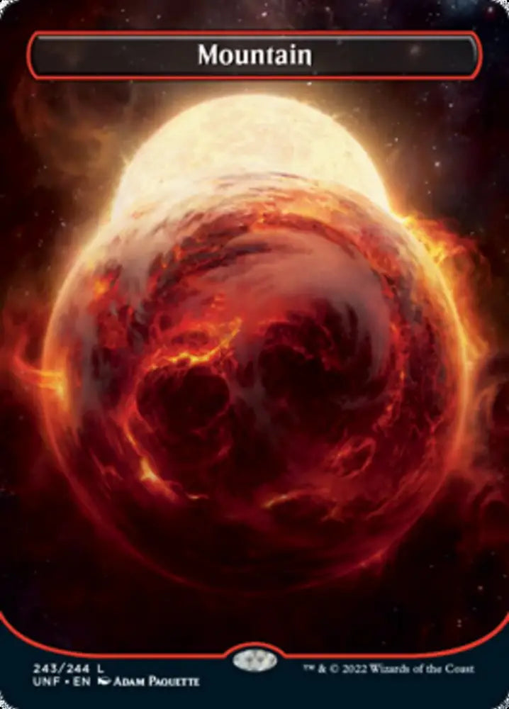 Mountain (243) (Orbital Space-ic Land) [Unfinity] - MTG Single