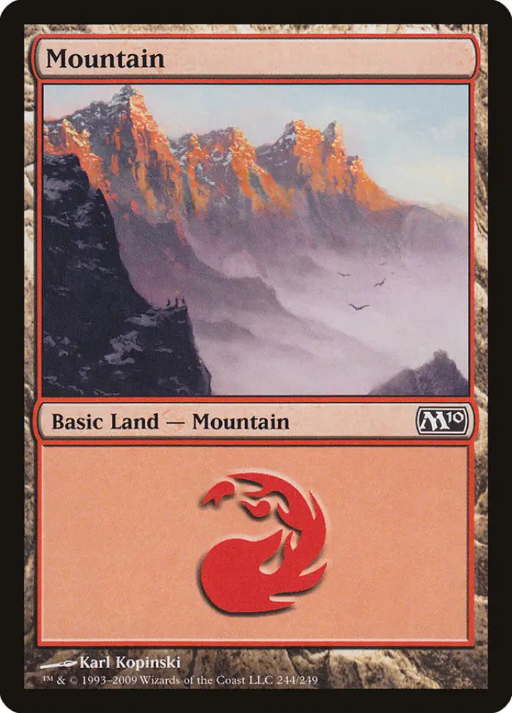Mountain (244) [Magic 2010] - MTG Single
