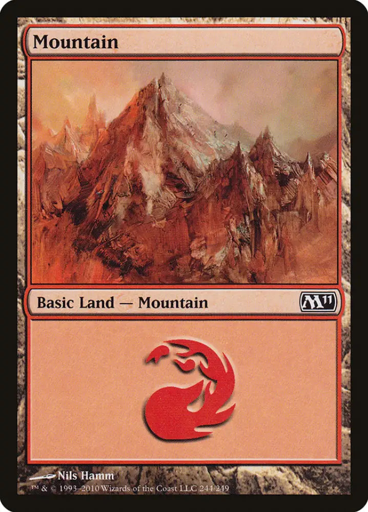 Mountain (244) [Magic 2011] - MTG Single