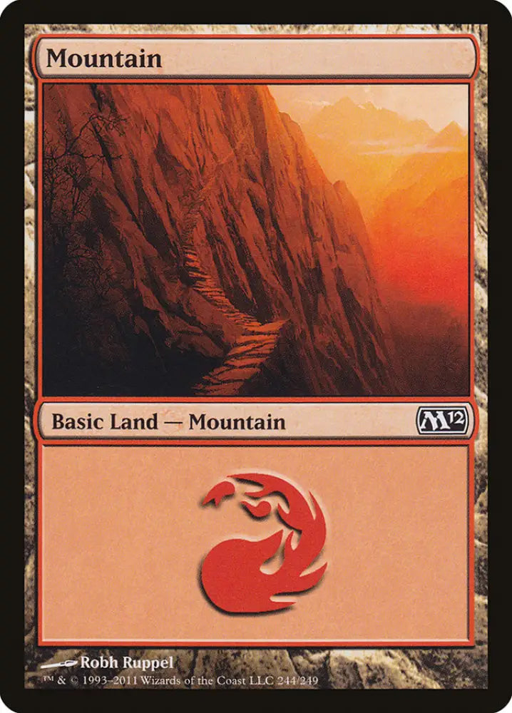 Mountain (244) [Magic 2012] - MTG Single