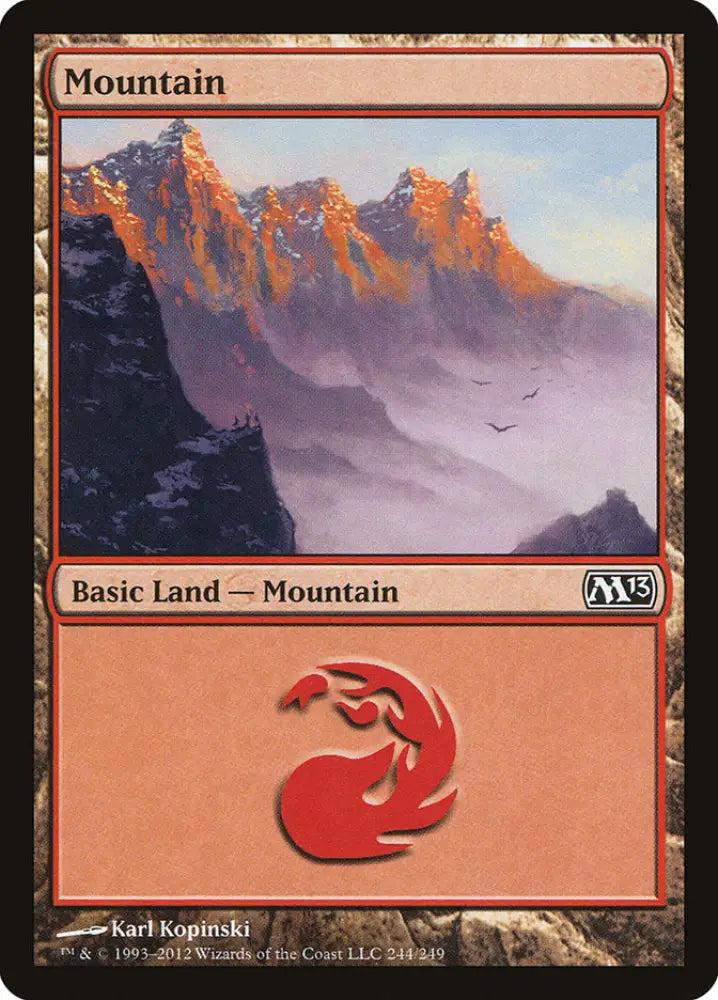 Mountain (244) [Magic 2013] - MTG Single