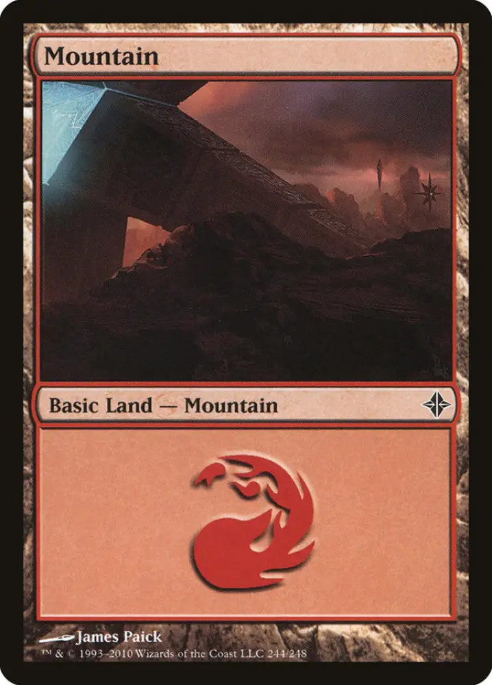 Mountain (244) [Rise of the Eldrazi] - MTG Single