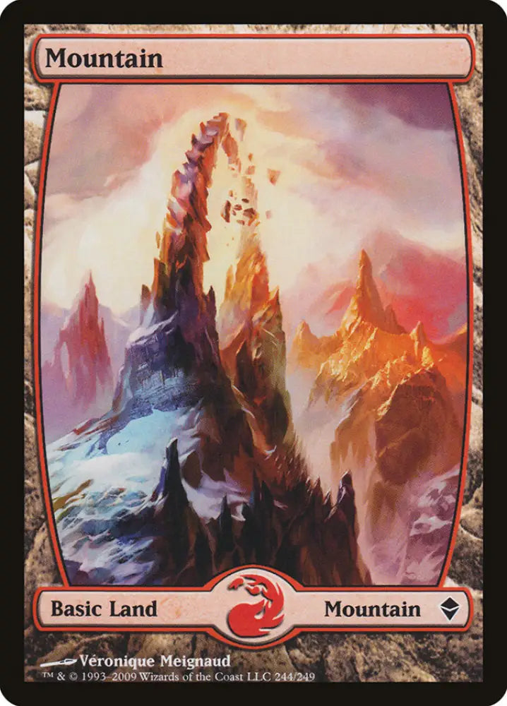 Mountain (244) [Zendikar] - MTG Single