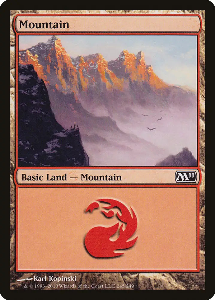 Mountain (245) [Magic 2011] - MTG Single