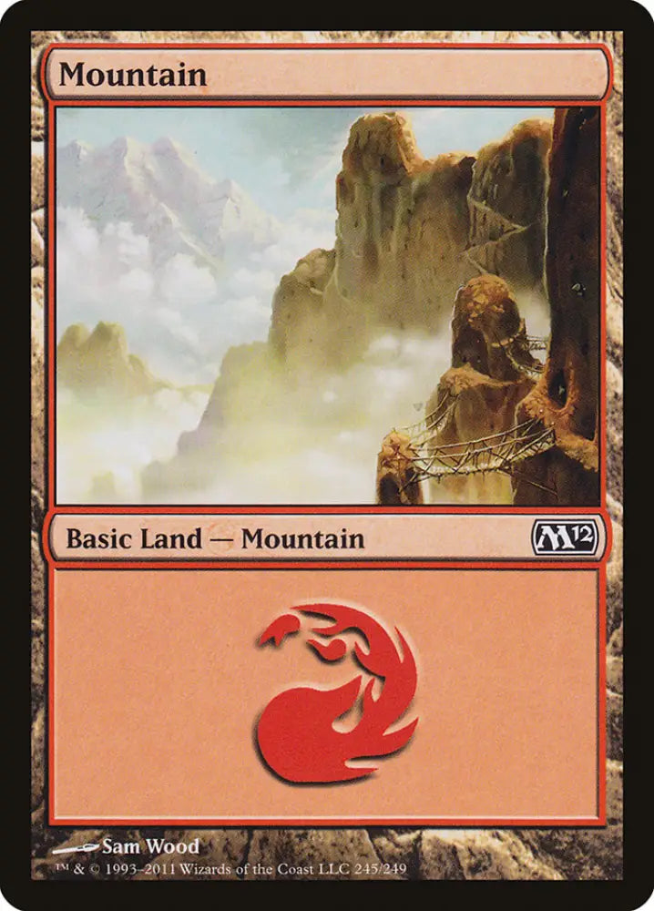 Mountain (245) [Magic 2012] - MTG Single