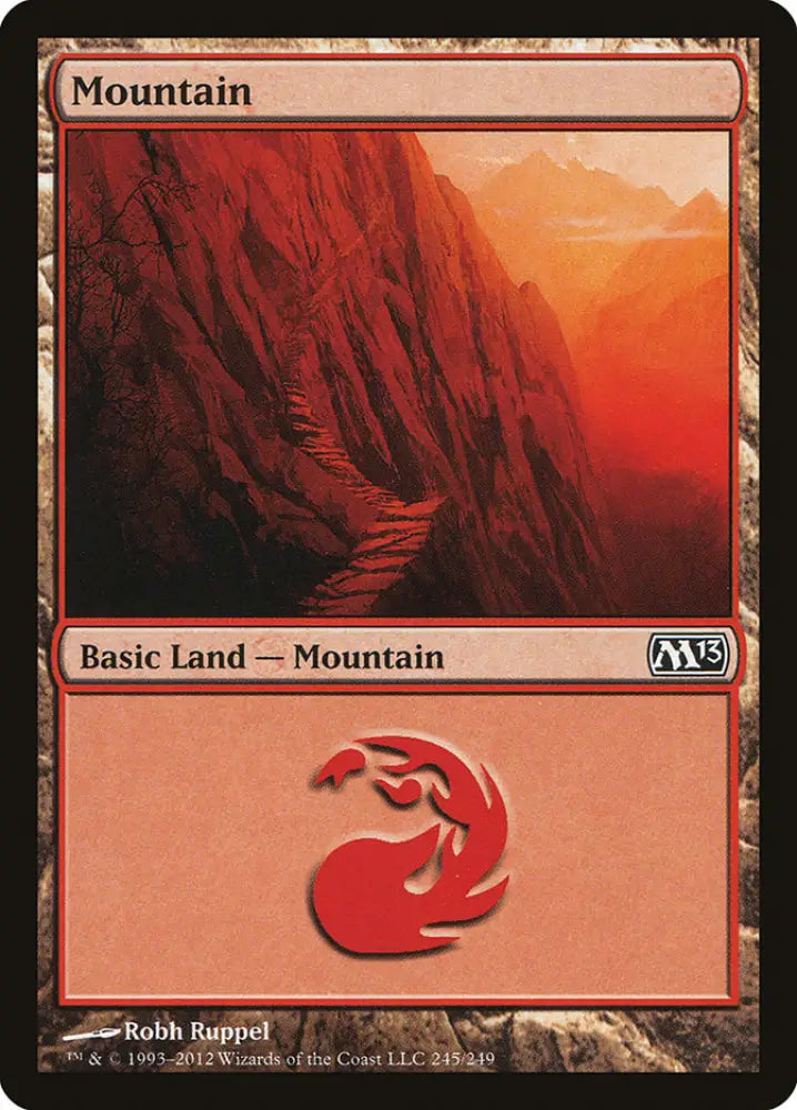 Mountain (245) [Magic 2013] - MTG Single