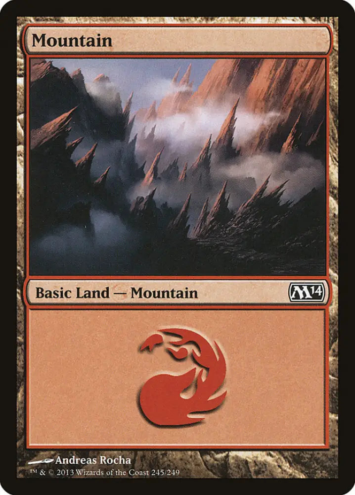 Mountain (245) [Magic 2014] - MTG Single