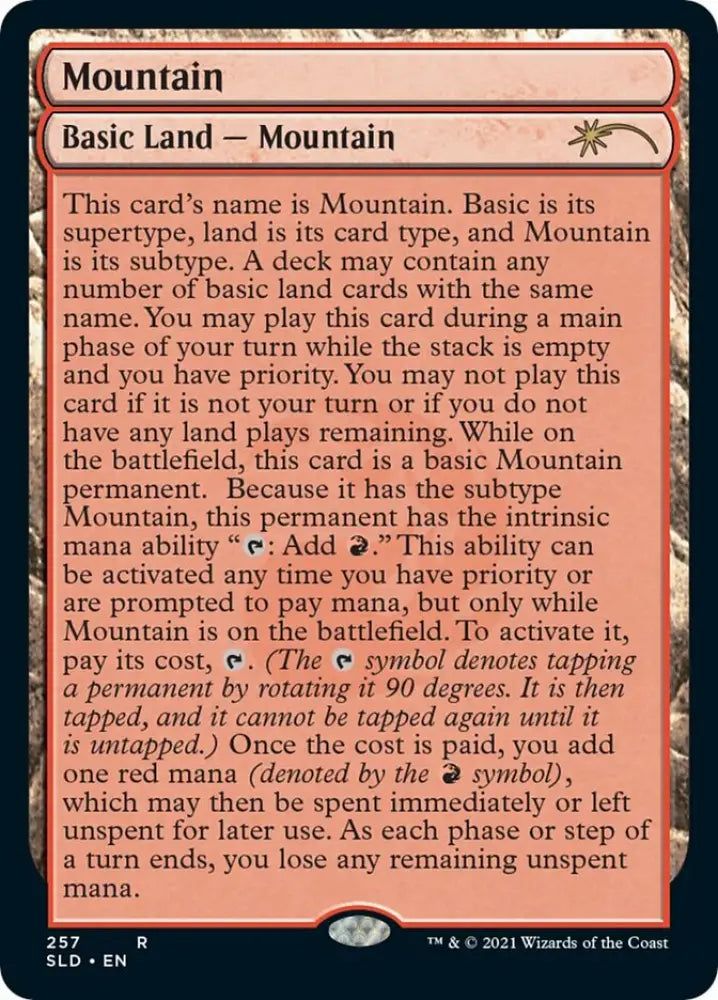 Mountain (257) [Secret Lair Drop Series] - MTG Single