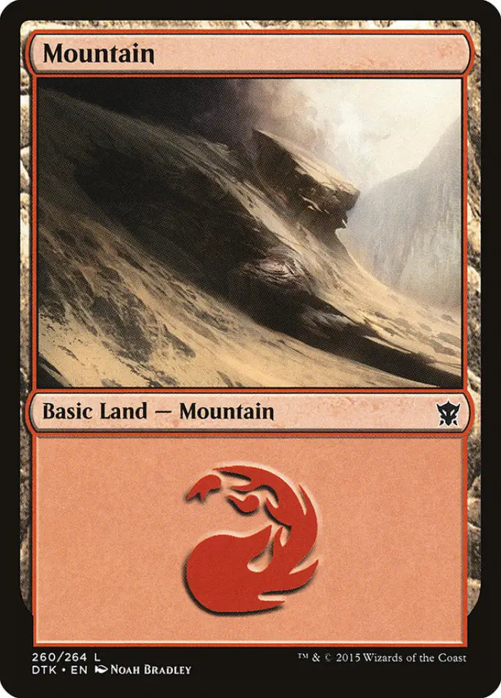 Mountain (260) [Dragons of Tarkir] - MTG Single