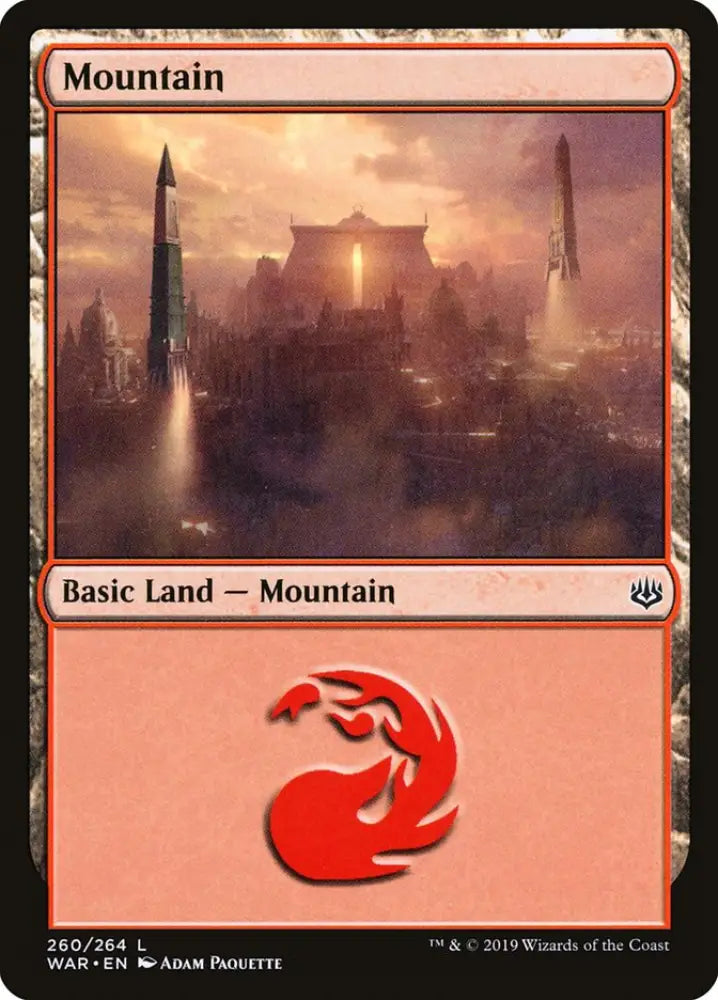 Mountain (260) [War of the Spark] - MTG Single
