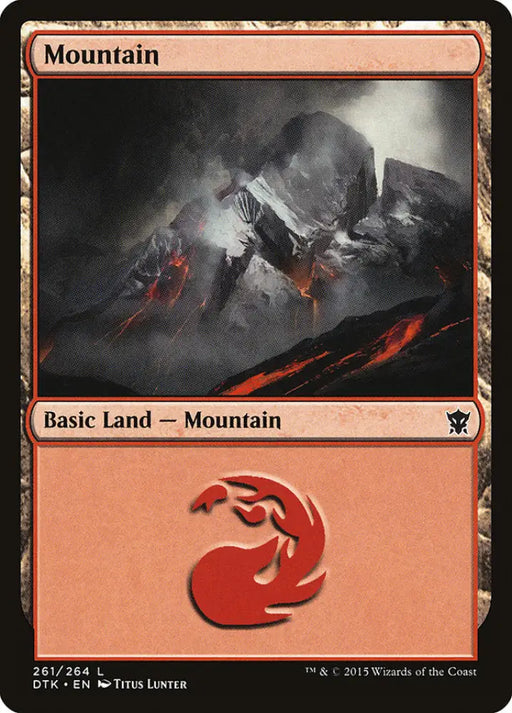 Mountain (261) [Dragons of Tarkir] - MTG Single