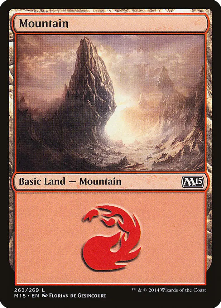 Mountain (263) [Magic 2015] - MTG Single