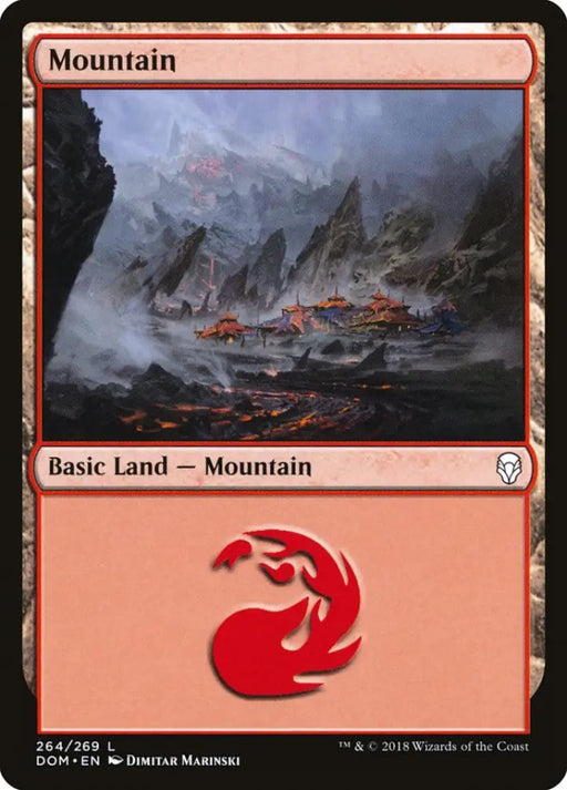 Mountain (264) [Dominaria] - MTG Single