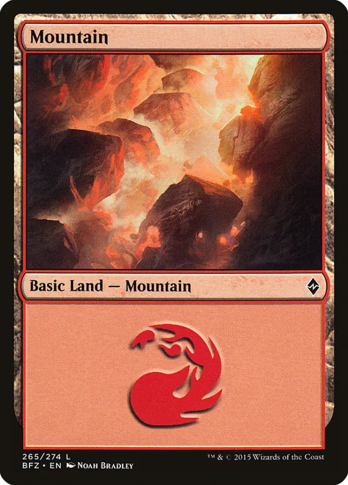 Mountain (265) [Battle for Zendikar] - MTG Single