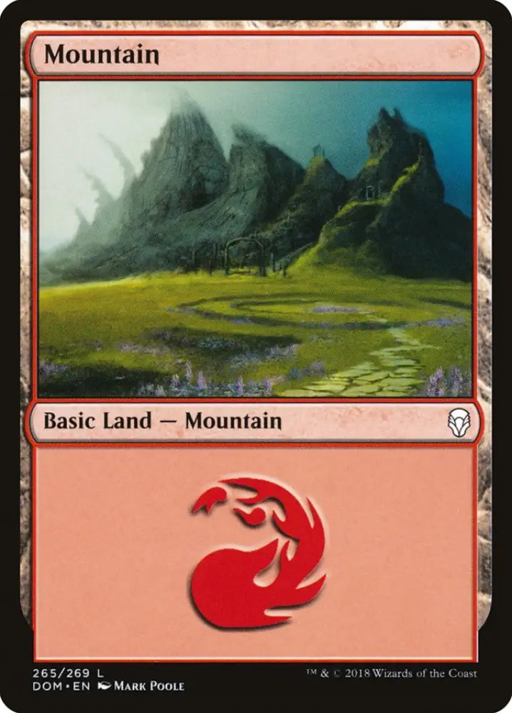 Mountain (265) [Dominaria] - MTG Single