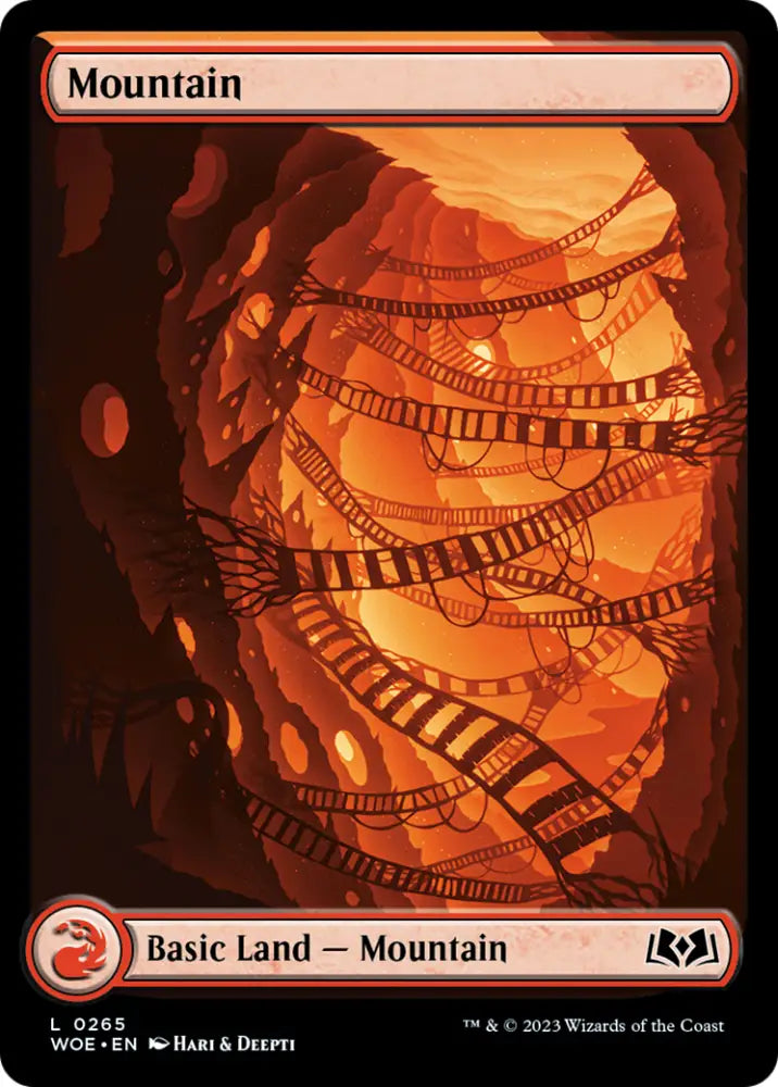Mountain (265) (Full-Art) [Wilds of Eldraine] - MTG Single