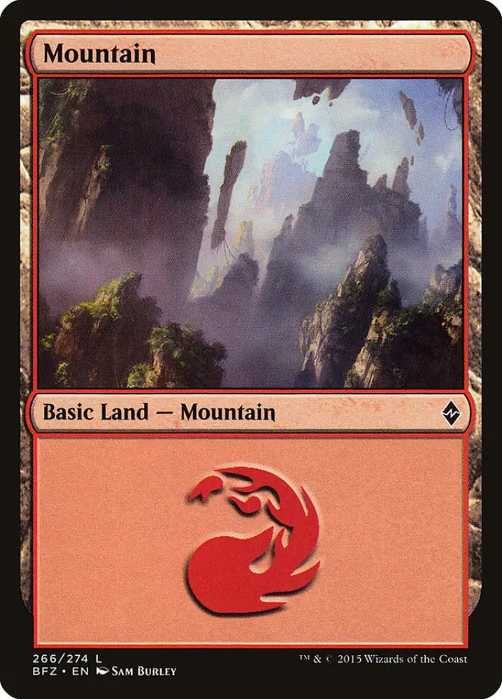 Mountain (266) [Battle for Zendikar] - MTG Single