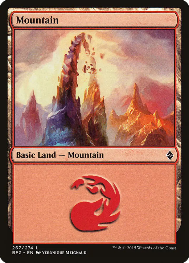 Mountain (267) [Battle for Zendikar] - MTG Single