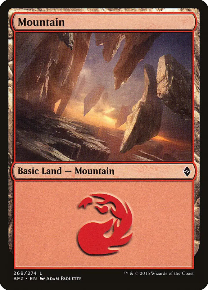 Mountain (268) [Battle for Zendikar] - MTG Single