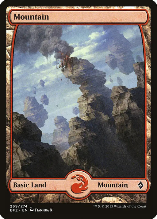 Mountain (269) (Full Art) [Battle for Zendikar] - MTG Single