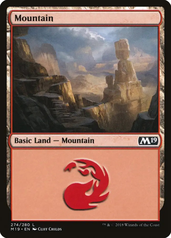 Mountain (274) [Core Set 2019] - MTG Single