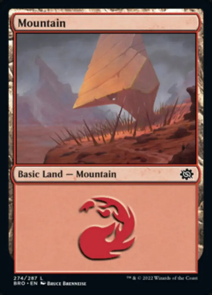 Mountain (274) [The Brothers’ War] - MTG Single