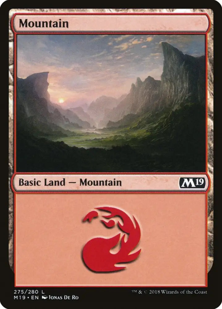Mountain (275) [Core Set 2019] - MTG Single