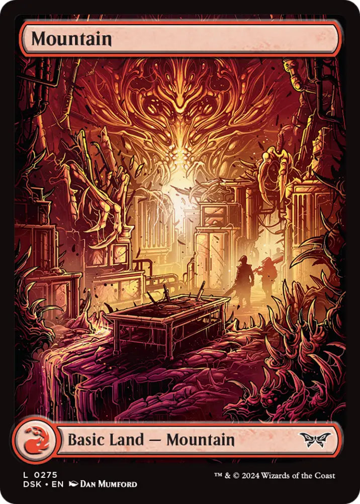 Mountain (275) - Full Art [Duskmourn: House of Horror] - MTG Single