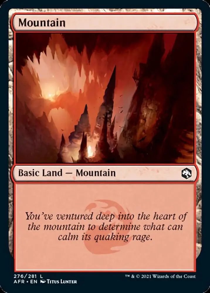 Mountain (276) [Dungeons & Dragons: Adventures in the Forgotten Realms] - MTG Single