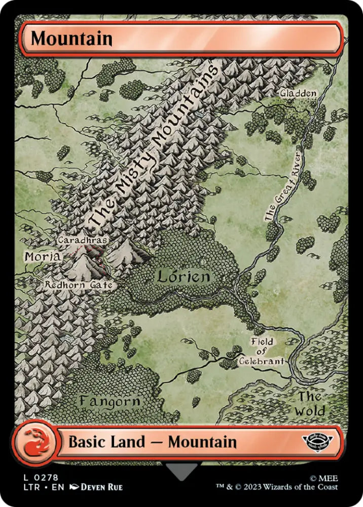 Mountain (278) [The Lord of the Rings: Tales of Middle-Earth] - MTG Single