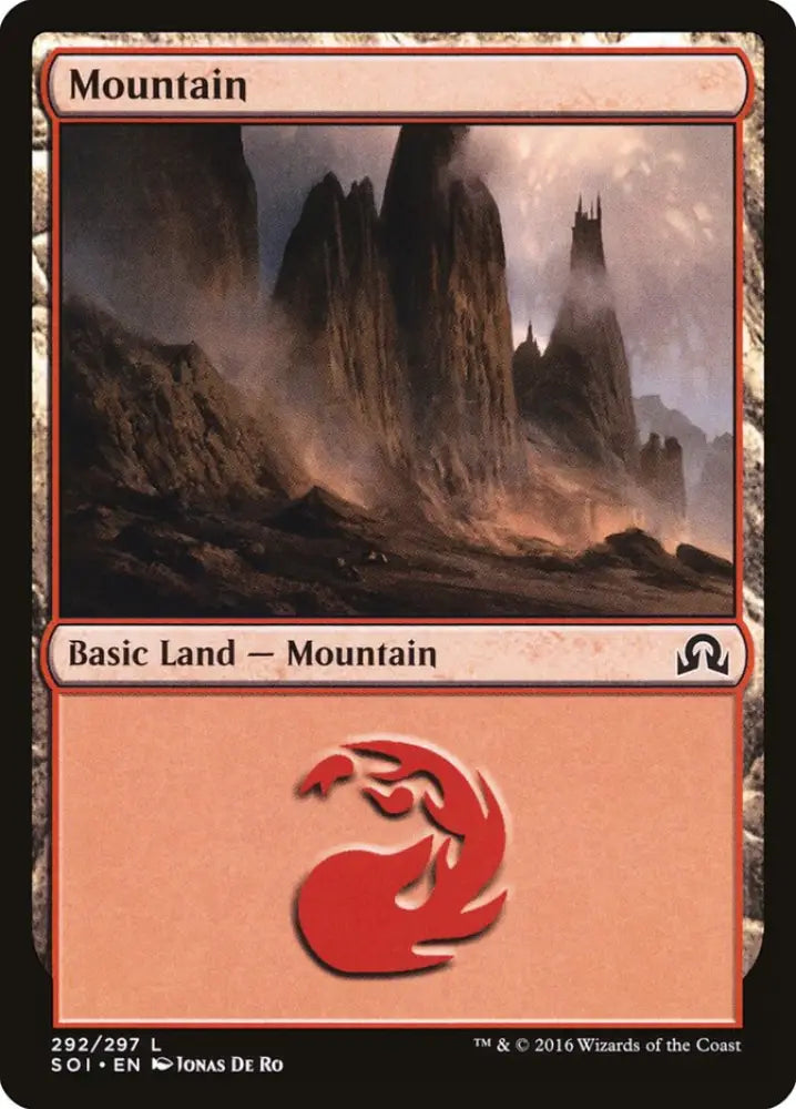 Mountain (292) [Shadows over Innistrad] - MTG Single