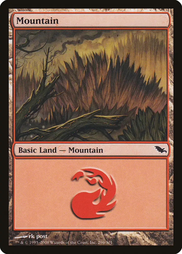 Mountain (296) [Shadowmoor] - MTG Single