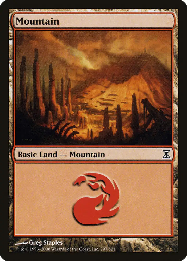 Mountain (297) [Time Spiral] - MTG Single