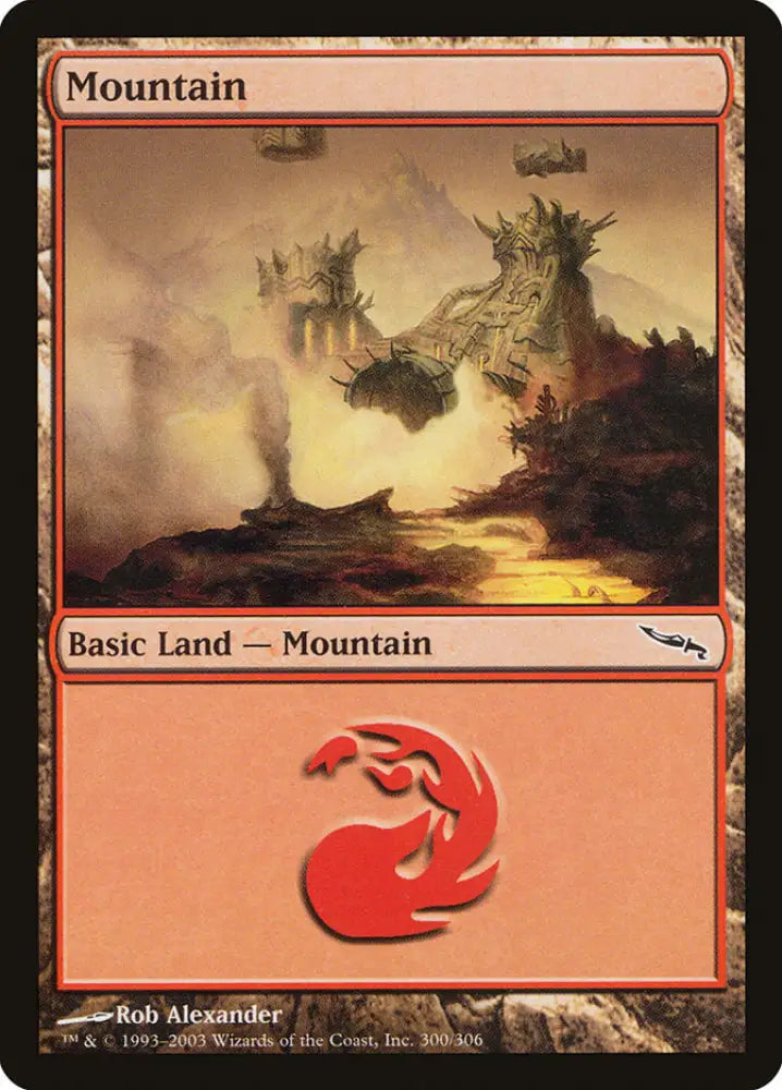 Mountain (300) [Mirrodin] - MTG Single