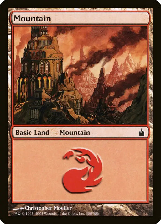 Mountain (300) [Ravnica: City of Guilds] - MTG Single